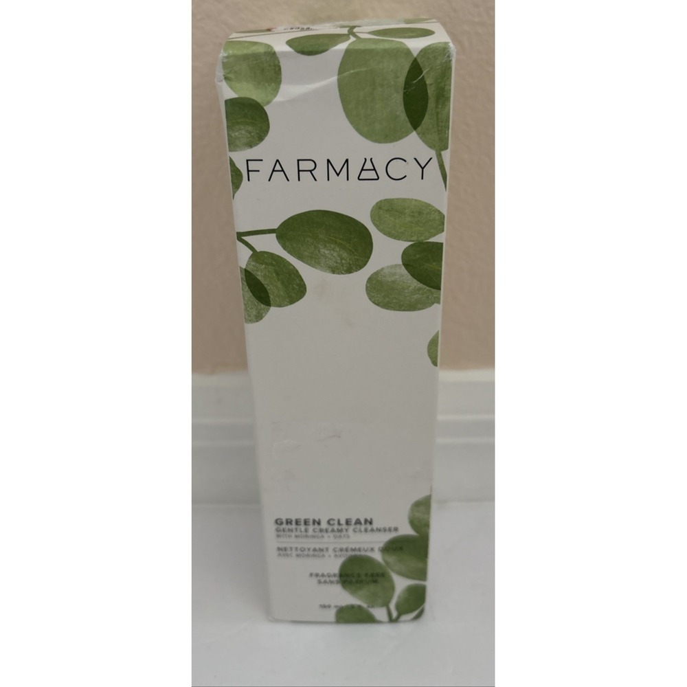 Farmacy Green Clean Gentle Creamy Cleanser With Moringa and Oats 5 Oz New